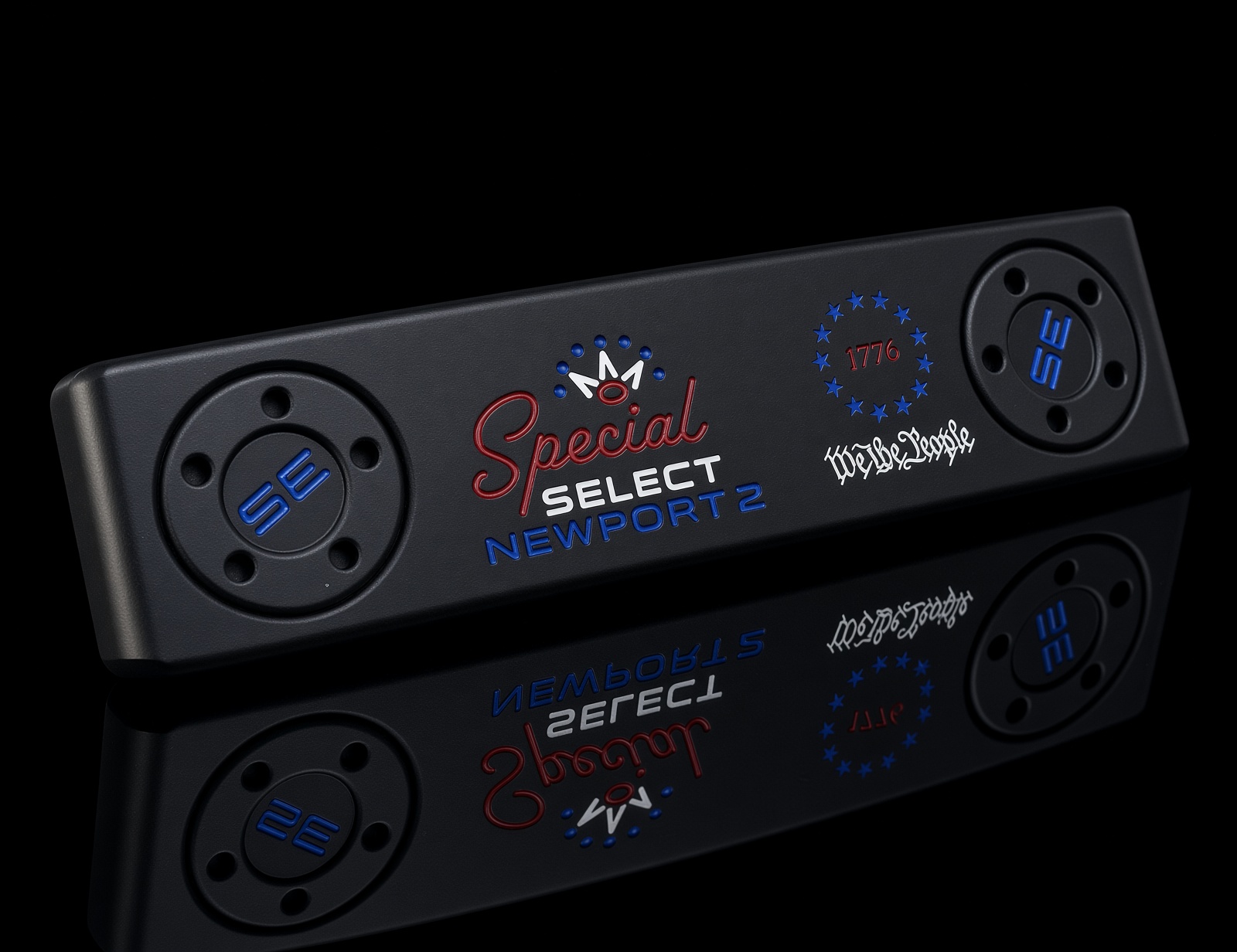 Black Special Select Newport 2 sole with blue and red paint fill
