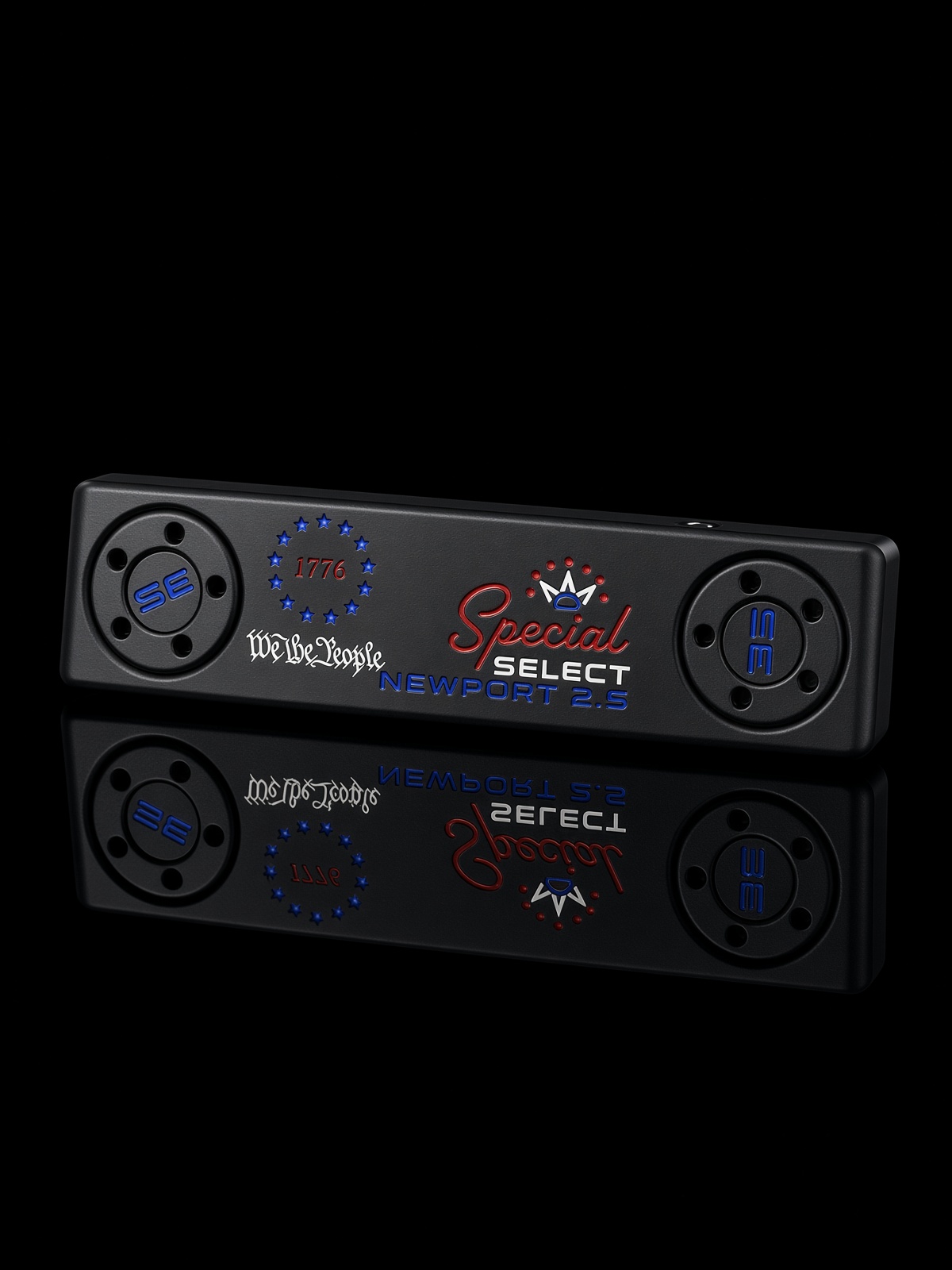 Restored black Special Select putter sole and reflection